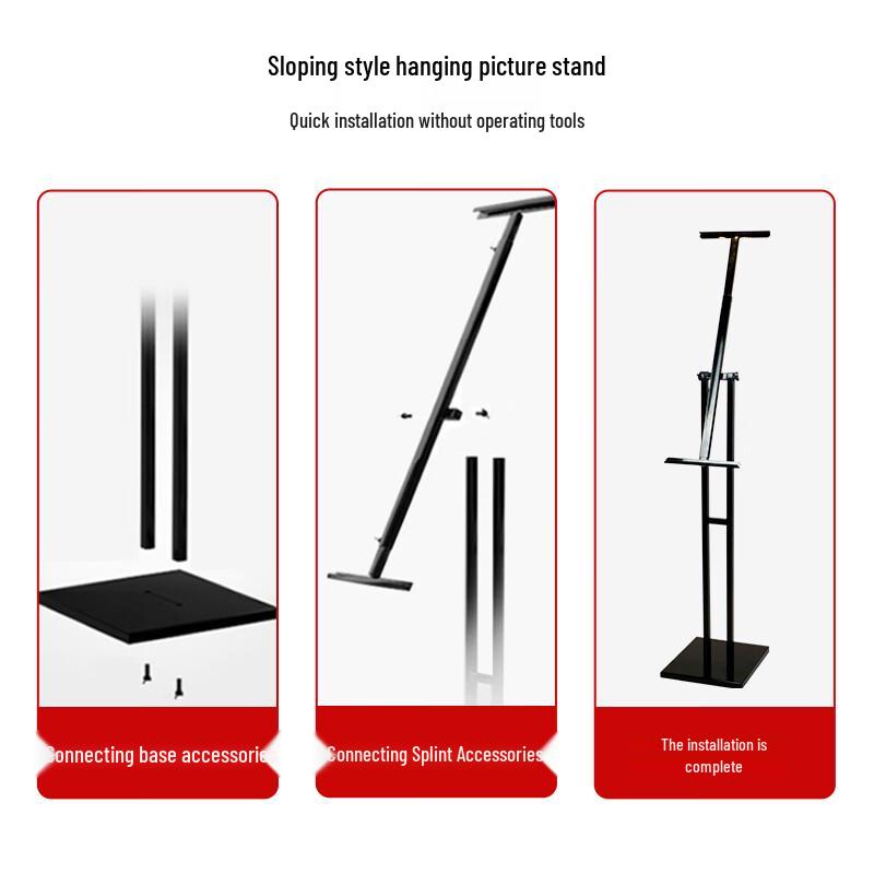 OUSHUOMAI Single Column Floor Standing Display Stand