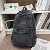 Vintage Denim Canvas Backpack for Men and Women, Suitable for Couples, for School, Travel, Casual, Lazy Style, Japanese and Kore