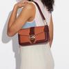 New COACH Georgie Refined Pebbled Leather With Smooth Leather Accents Crossbody Bag Shoulder Bag Women's Sunset Red CA211-IMURE