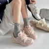 Flowing Pearl Platform Dad Shoes Women's Spring and Autumn Lightweight Height-increasing German Training Sneakers