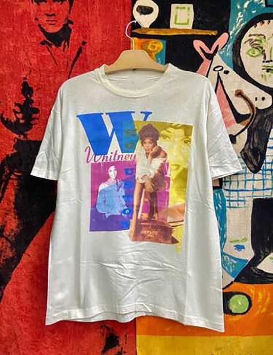 

New Rare Whitney Houston Artist Short Sleeve White S-5XL Shirt FF164 Unisex T-Shirt L