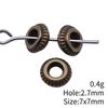 Small Hole Vintage Alloy Gear Spacer Beads Metal Loose Beads DIY Bracelet Necklace Jewelry Making Findings Accessories