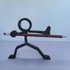 3D-gedruckter Stifthalter mit Linienfigur, Schreibtisch-Bleistiftständer, Krieger-Linienkunstfigur für Heim- und Büro-Schreibtischdeko, Studenten, Spieleliebhaber