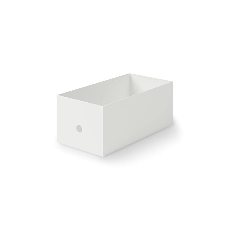 MUJI Recycled Polypropylene File Box - Standard Type - Wide - 1/2 - White Gray, Approx. W15 x D32 x H12cm, 83904395