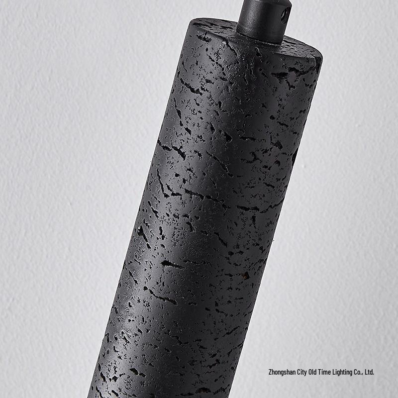 Black Hole Stone Mid-Century Minimalist Pendant Light for Bedroom, Dining Room, or Bar