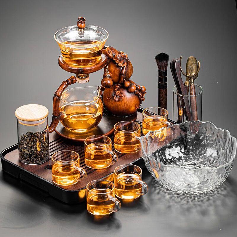 

Тыквенный стеклянный магнитный чайный набор для гунфу