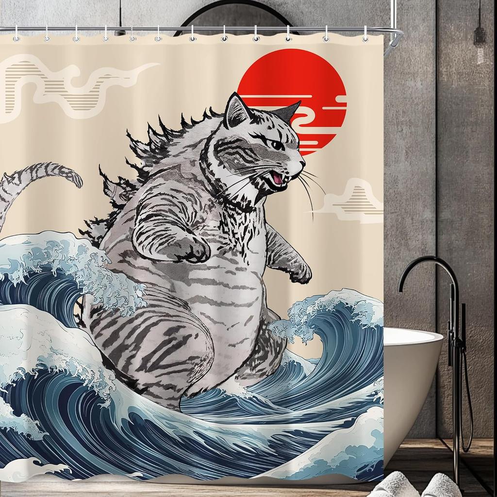 Moderní abstraktní sprchové závěsy pro koupelnu Barevné graffiti umění Sprchový závěs Vtipné Cool Muži Dospívající Chlapci Polyester Vana