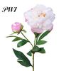 Artificial Flower 1Pc Realistic Easy Care 2-head No Fade Peony Fake for Wedding Faux