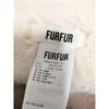Used FURFUR Mini Fur Stole Fur Muffler Tippet White
