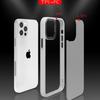 Mattierte Acryl-Schutzhülle für iPhone 13 mit Metallknöpfen für Apple 14 - Skin-Feel Handyhülle