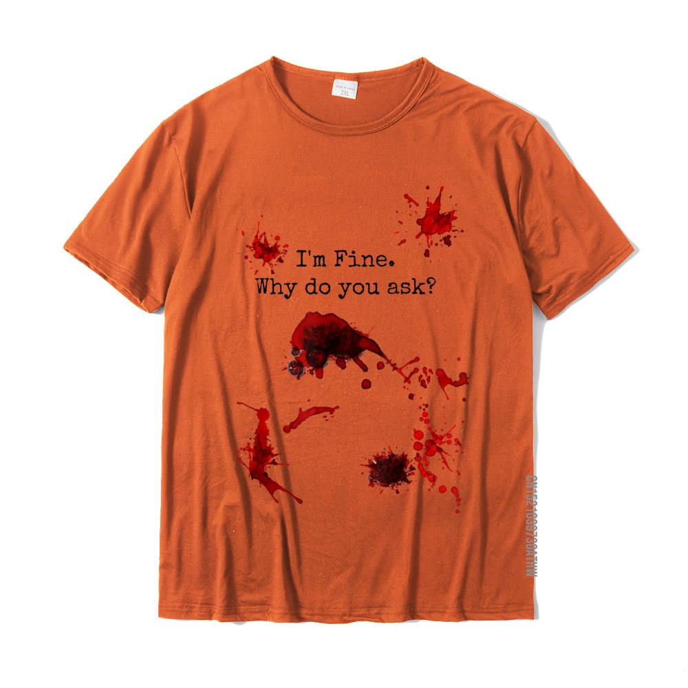 

Im Fine Halloween Graphic Slash Injury Blood Novelty Funny Top TShirts Hot Sale Tops Tees Cotton Mens Casual 4XL