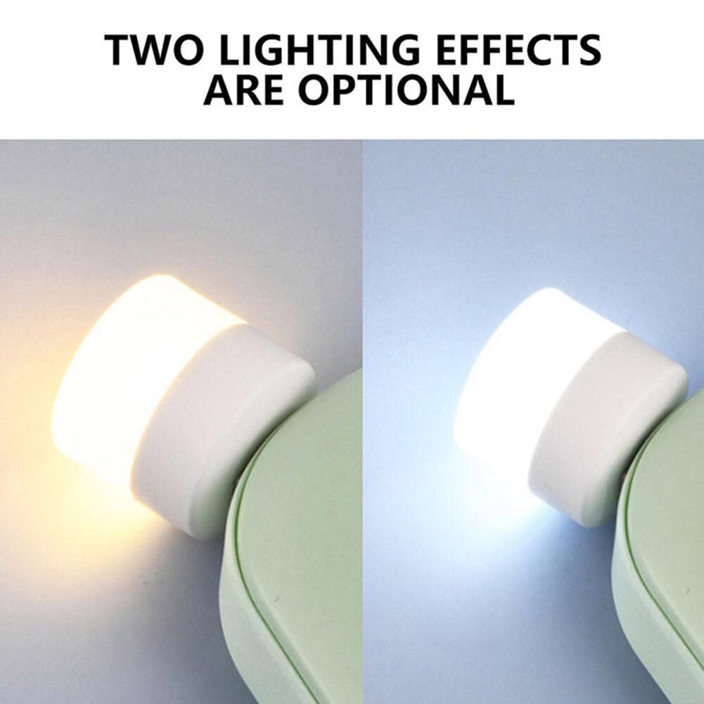 Mini USB Night Lights Portable Small Round LED Lamp Laptop Computer Keyboard Power Charging USB Light Plug And Play Reading Lamp