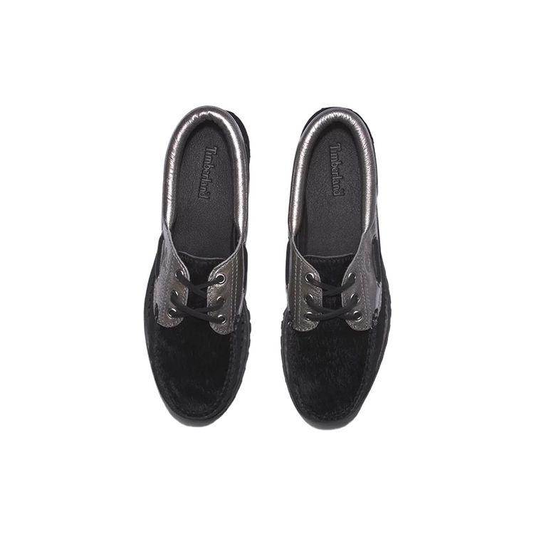 Timberland Noreen Comfortable Durable Low-Top Sports Casual Shoes Women sneaker Black Silver A5NBC001