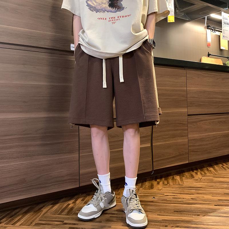 Мужские летние шорты-карго Ретро однотонные функциональные однотонные модные свободные — фото 5