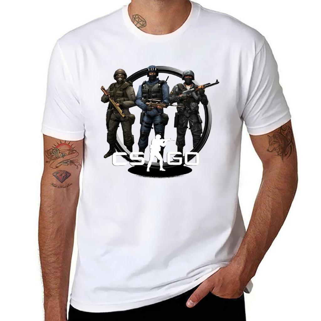 Cs go essential t shirt T-Shirt Basic Breathable Solid Color T-Shirt