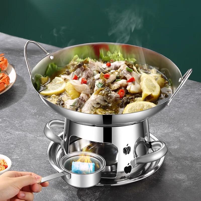 EFULLOT Edelstahl Tragbarer Mini Hot Pot