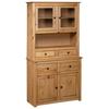 Highboard 93 X 40.5 X 180 Cm Pine Wood Panama Style