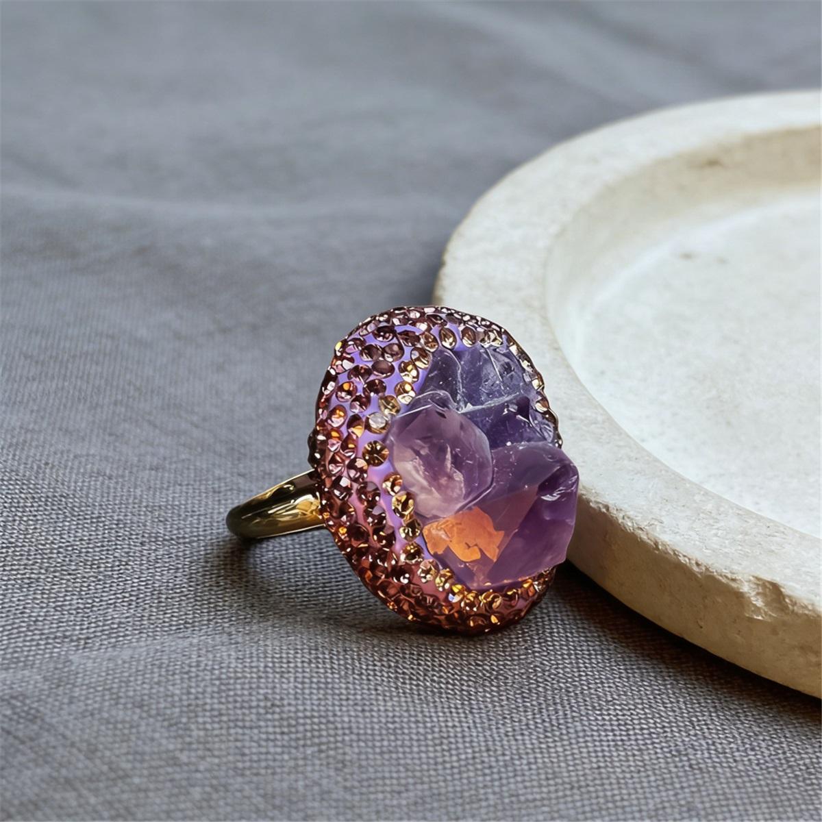 French Style Handmade Raw Amethyst Quartz