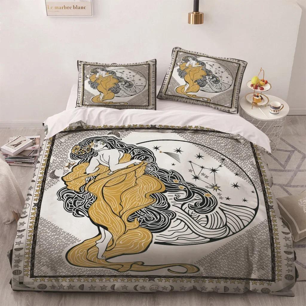 Africa Egypt King Queen Duvet Cover Egyptian Pharaoh Bedding Set for Teens Adults Ancient Frescoes 2/3pcs Polyester Quilt Cover