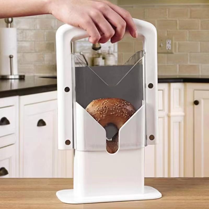 Bagel Guillotine Slicer Toast Bread Slicer Kitchen Bagel Guillotine Slicer Baking Tools Bread Cutter Cuisine Kitchen Gadgets