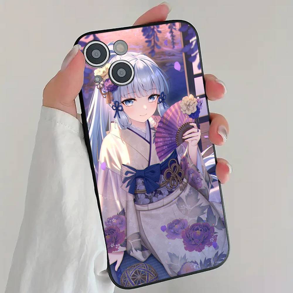 Anime Spiel G-Genshin I-Impact Charaktere Handyhülle Cool Schwarz Silikon Weich Für IPhone 16 15 14 13 12 11 X XR Plus Pro Max Plu
