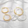 European and American Exaggerated Circle Earrings, High-end Sense, Personalized Brushed Light Luxury Earrings, Large Circle Temperament