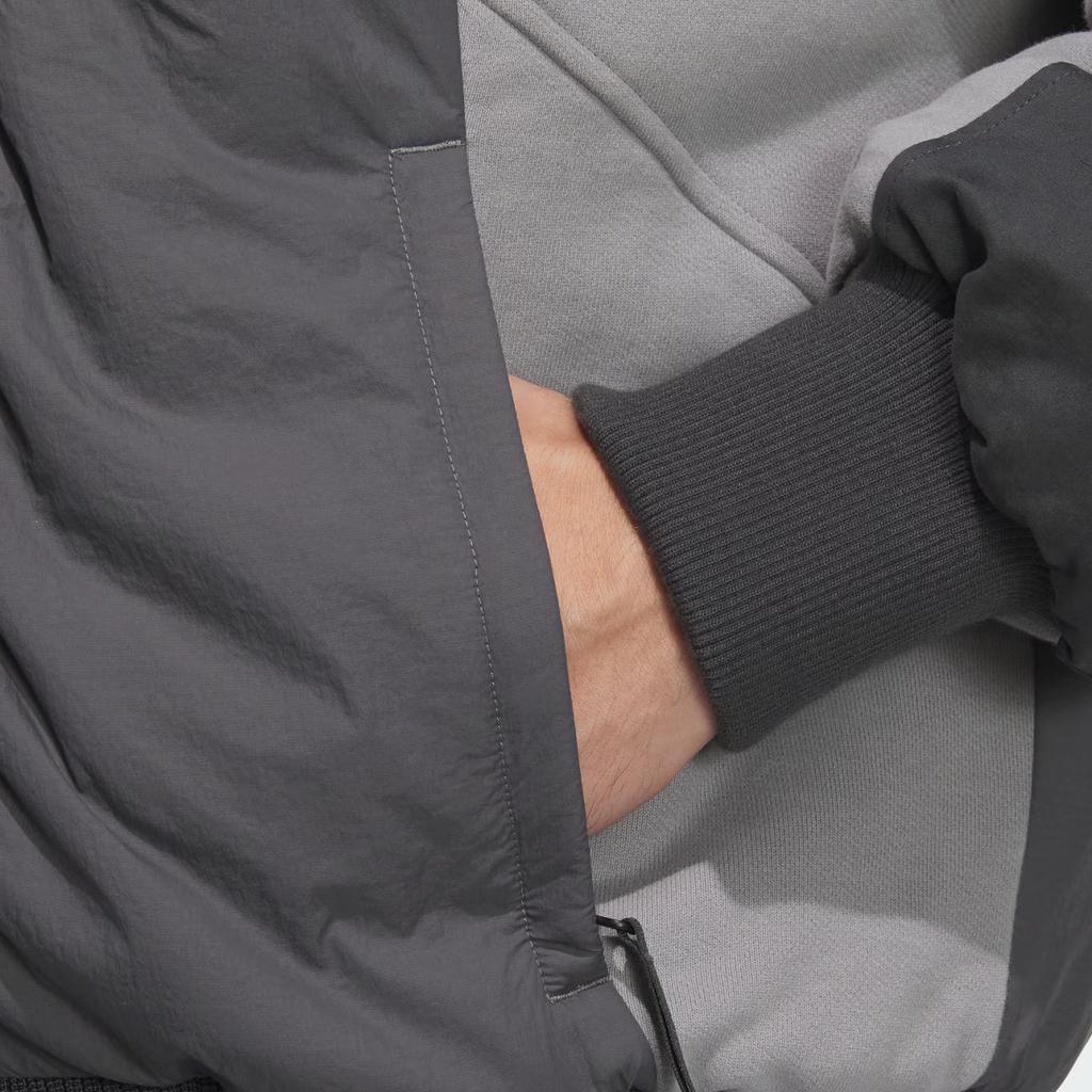 Adidas P Jkt5 Fashion Comfortable Versatile Warm Casual Cotton Jacket Men Jacket Carbon-Black JM6166