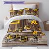 Dewalt Tool Pattern Bedding Quilt Set Quilt Cover Pillowcase Home Decoration Gift (1 * duvet cover + 2 * pillowcase, without core)