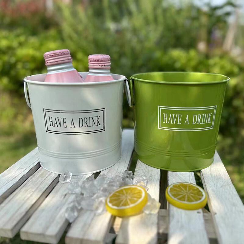 ZISIZ Creative Metal Ice Bucket