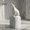 Fine Texture Cat Decor Simulated Hairless Car Model, Realistic Sphynx Figurine Collection, Office Desk Accessory Science Educational Prop, Desktop