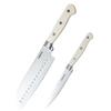 CAROTE Santoku Knife 165mm Petty Knife 135mm 2 Piece Set Stainless Steel Dishwasher Safe Sharp Knife Blade Length Multifunctional All Purpose Knife