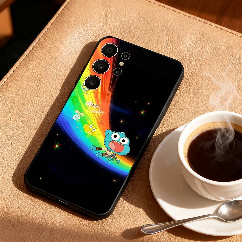 A-Amazing W-World of G-Gumball Phone Case For Samsung S26,S25,24,23,22,30,21,10,9,Ultra,Plus,Lite,Black Soft Case