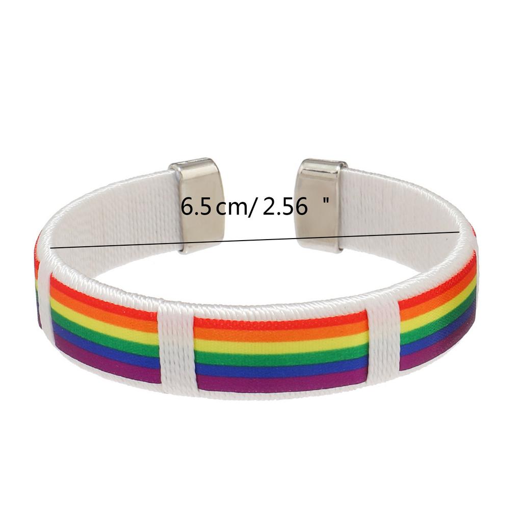 Barevný duhový náramek Módní pružný náramek Unisex Řetízek na ruku Šperk Náramek s nastavitelnou délkou pro pár