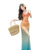 Sunset Skirt Beautiful Smudge Gradual Change Swimsuit Women's Bikini Thailand Sanya Seaside Vacation Bag Arm Fishtail Dress
