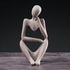 Abstract Thinker Statues Resin Figurine Characters Sculpture Craft Ornaments
