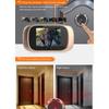 2.8 Inch Night Vision Video Doorbell with Built-in Memory Photo Taking Loop Storage Digital Electronic Cat Eye Installation and Dry Battery Power
