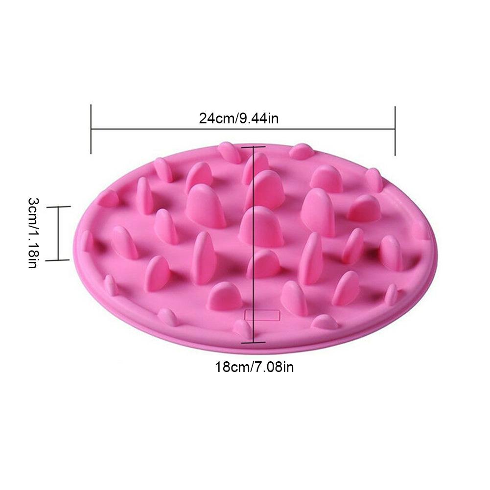 Pet Dog Feeding Food Dish Bowl Silicone Puppy Slow Down Eating Feeder Dish Prevent Obesity Dogs Supplies