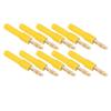 10Pcs Banana Plug 4.0mm Male To 2mm Female Connector 30V AC 60V DC 32A for Testing Yellow
