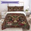 Goat Demon Pattern Bedding Uilt Set Uilt Cover Pillowcase Home Decoration Birthday Gift (1 * Duvet Cover + 2 * Pillowcase  Without Core)141