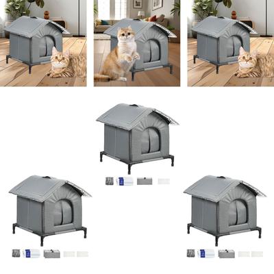 Summer Cooling Cat House Breathable Multifunctional Reusable Stray Cat House
