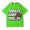 2026 Unisexs Unisexs Amaze Amaze Amaze Letter Tshirt Unisex Fashion Casual Long Sleeve Tshirt Aesthetic Top Tees Harajuku Clothes