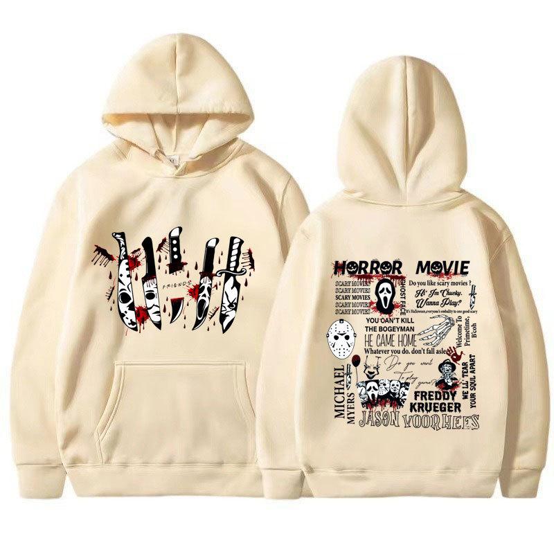 Přátelé Nůž Hororový Film Halloween Mikiny Ležérní Unisex Mikiny