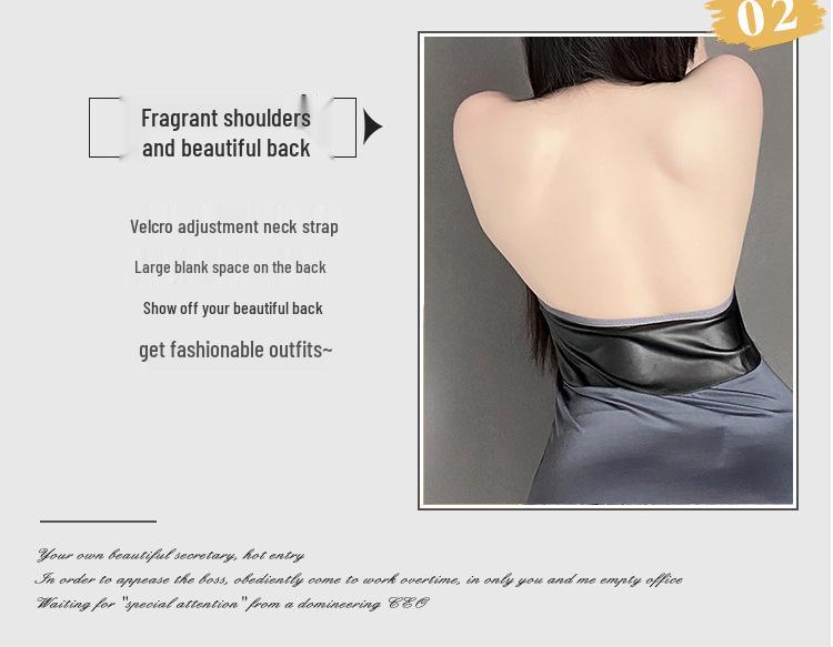 Seductive Secretary Uniform Lingerie Set: Sensual Nightwear Robe