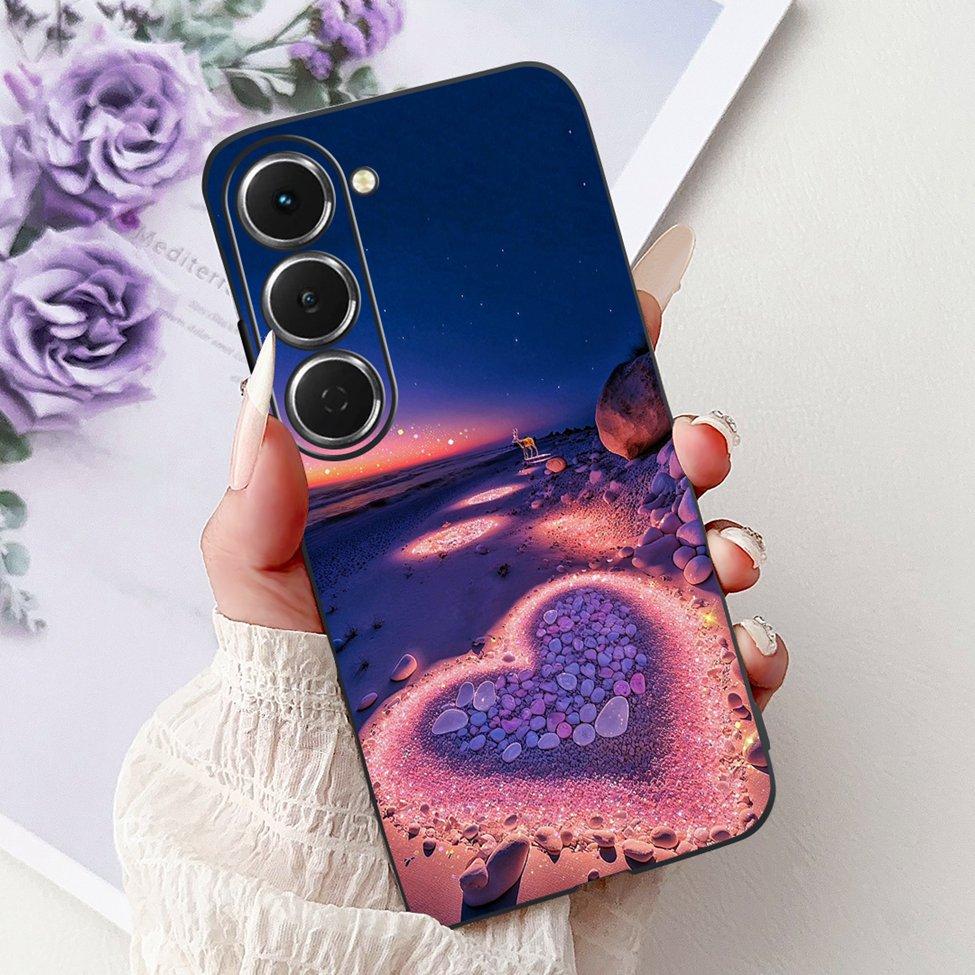Casing For Tecno Spark 40Pro KM6 Cover For Techno Spark 40 Pro Case Silicone Luxury Butterfly Love Fashion Flowers Cool Painted