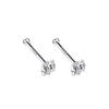 S999 Pure Silver Minimalist Women's Earrings – Small Bean Ear Bone Studs, Anti-Blocking Design for Commuting