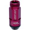 KYO-EI (Kyoei Sangyo) LEGGDURA RACING Shell Type Lock & Nut Set (RL53) M12 x P1.5 Red RL53-11R