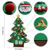 DIY Felt Christmas Tree Set with Detachable Ornaments Kids Wall Hanging Xmas Gifts for Christmas Decorations New Year Gifts