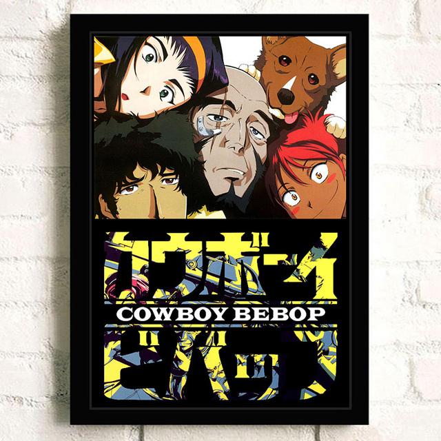 Japanese Action Science Fiction Anime Cowboy Room Oil Painting Poster Retro Art Home Wall Decoration Picture