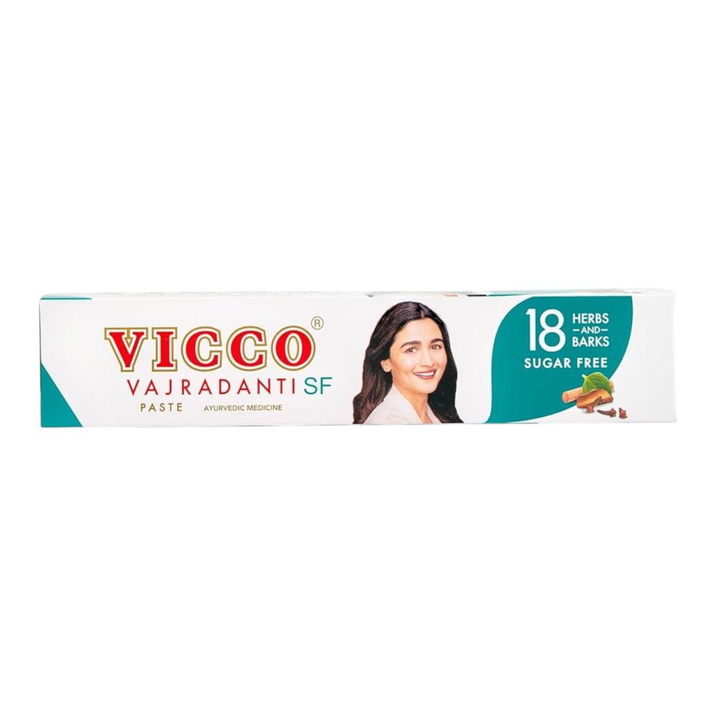 Vicco Vajradanti Ayurvedic Sugar-Free Toothpaste For Healthy Strong Gums And Teeth With Natural Herbal Care | Gentle Oral Protection [80g | Pack of 2]