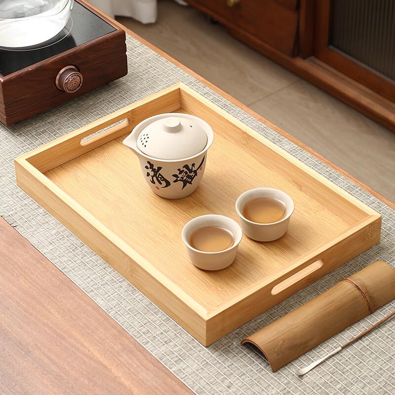 ZISIZ Household Tea Set with Qinghuan Pot and Natural Tray